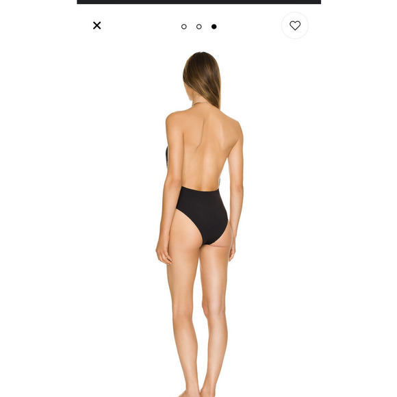 WeWoreWhat Revolve Black & Gold Necklace One Piece - Picture 6 of 7